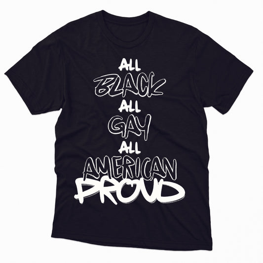 Black Gay American Proud TShirt